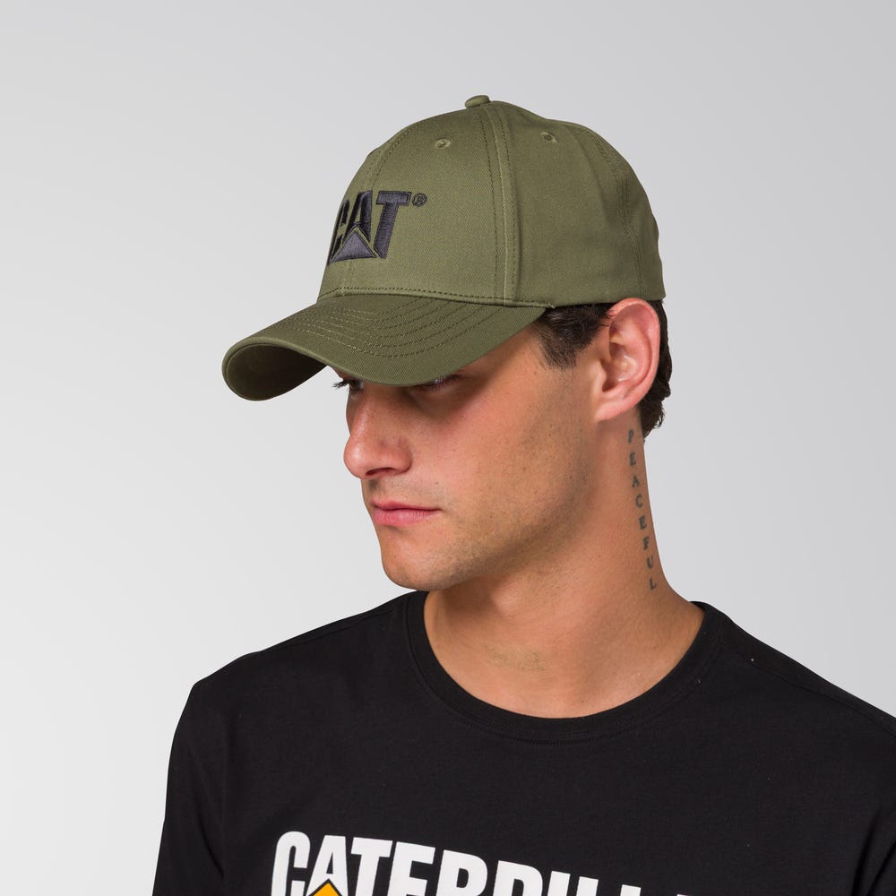 GORRO HOMBRE CAT LOGO VERDE - 4