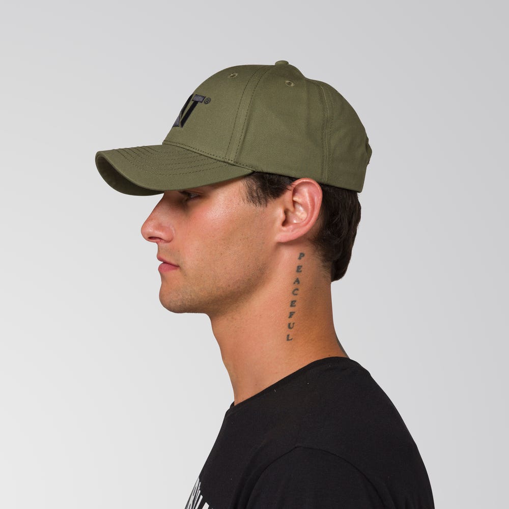 GORRO HOMBRE CAT LOGO VERDE - 5