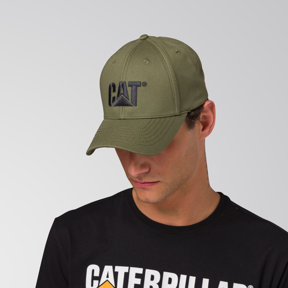 GORRO HOMBRE CAT LOGO VERDE - 7