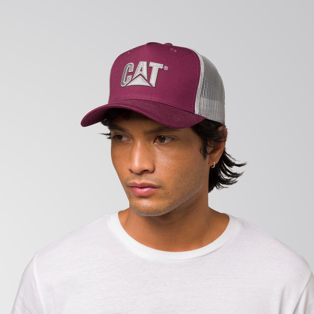 GORRO HOMBRE TRUCKER 2D LOGO MORADO - 4