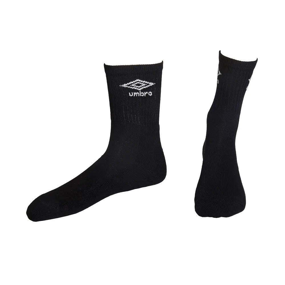 MEDIAS UNISEX 3 PACK CREW NEGRO - 1