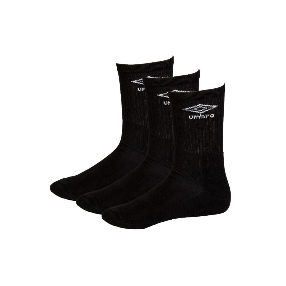 MEDIAS UNISEX 3 PACK CREW NEGRO - 3