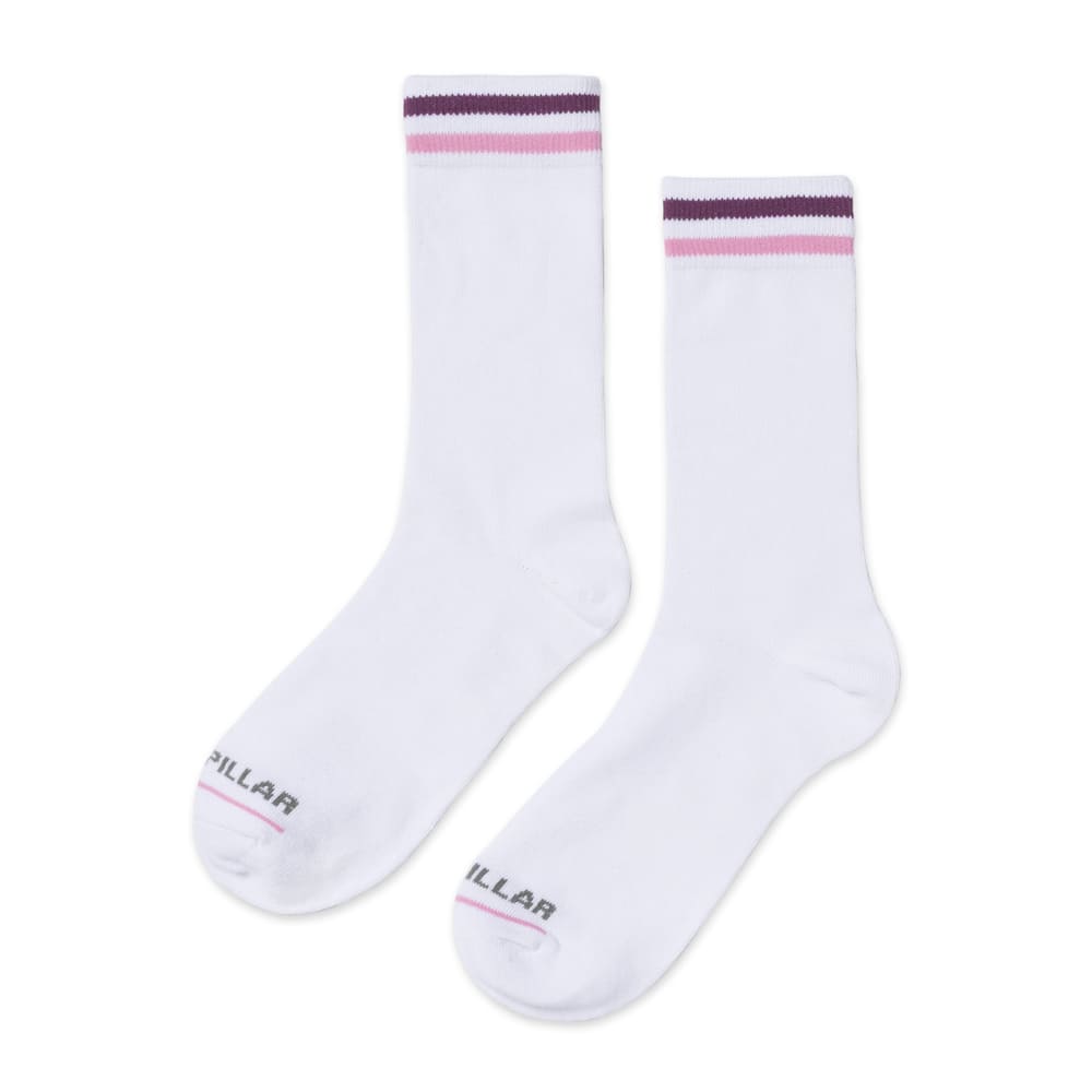 MEDIAS MUJER AOP CREW BLANCO - 1