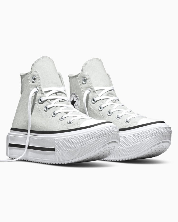 ZAPATILLAS CHUCK TAYLOR DOUBLE STACK PLATFORM SEASONAL GRIS - 4
