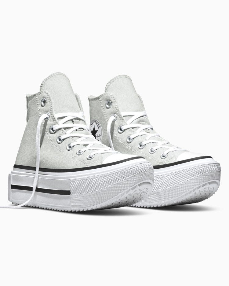 ZAPATILLAS CHUCK TAYLOR DOUBLE STACK PLATFORM SEASONAL GRIS - 4