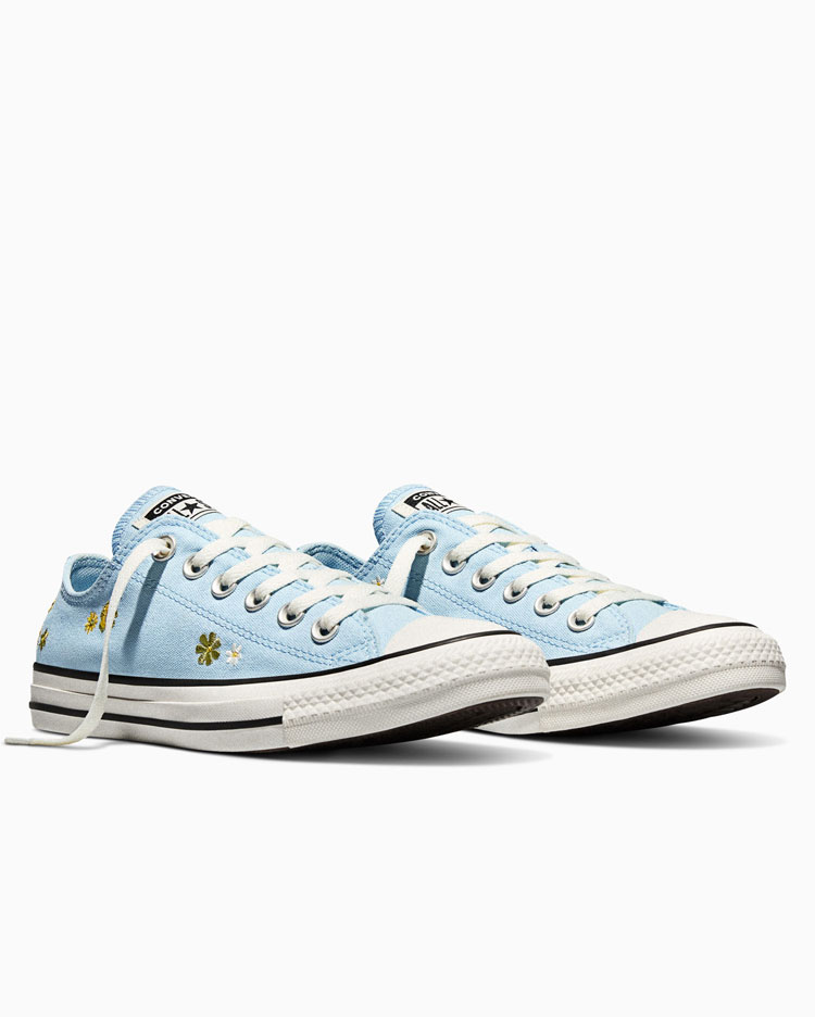 CHUCK TAYLOR ALL STAR EMBROIDERED FLORALS CELESTE - 5