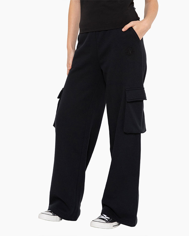 BUZO MUJER CARGO FLARE NEGRO V1 - 1