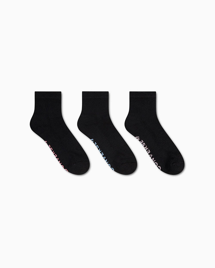 MEDIAS MUJER PACK X3 TOBILLERAS NEGRO V1 - 2