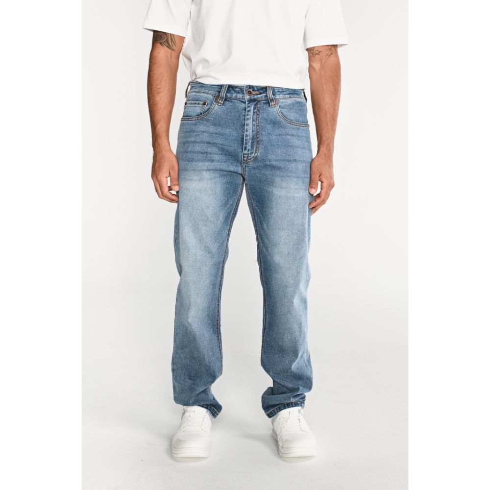 PANTALÓN JEAN HOMBRE TRIBLEND STRETCH DENIM STRAIGHT AZUL - 1