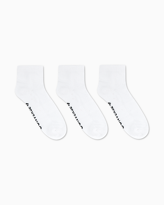 MEDIAS HOMBRE PACK X3 TOBILLERAS BLANCO V1 - 2