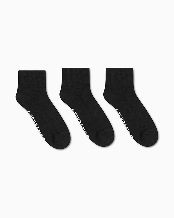 MEDIAS HOMBRE PACK X3 TOBILLERAS  NEGRO V1 - 2