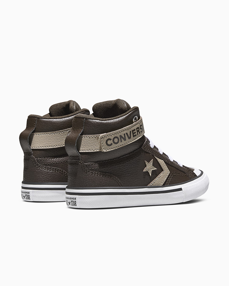 ZAPATILLAS NIÑOS PRO BLAZE EASY-ON LEATHER MARRÓN - 5