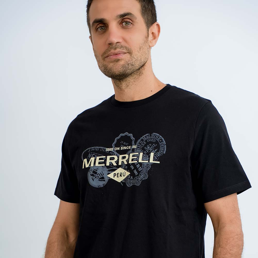 POLO HOMBRE PERU GRAPHIC NEGRO - 5
