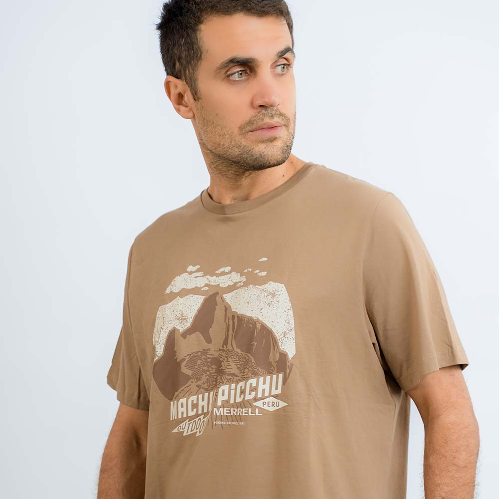 POLO HOMBRE MACHU PICCHU GRAPHIC MARRÓN - 6