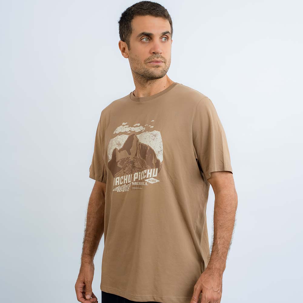 POLO HOMBRE MACHU PICCHU GRAPHIC MARRÓN - 9