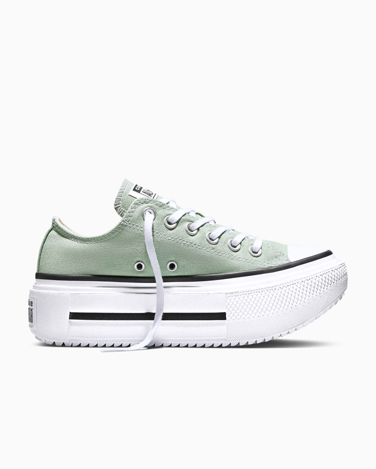 CHUCK TAYLOR ALL STAR DOUBLE PLATFORM SEASONAL COLOR VERDE - 1