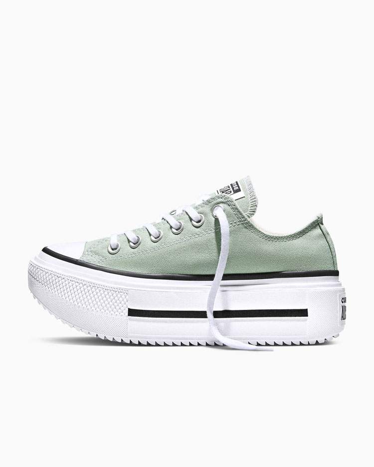 CHUCK TAYLOR ALL STAR DOUBLE PLATFORM SEASONAL COLOR VERDE - 2