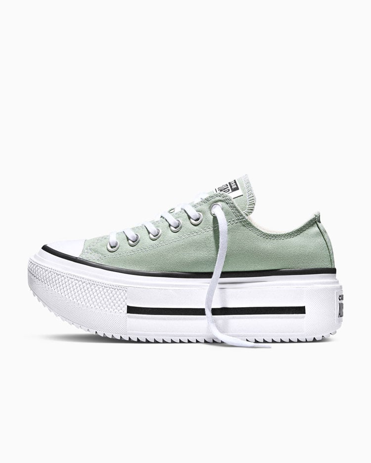 CHUCK TAYLOR ALL STAR DOUBLE PLATFORM SEASONAL COLOR VERDE - 2