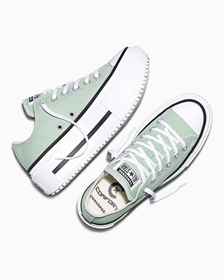 CHUCK TAYLOR ALL STAR DOUBLE PLATFORM SEASONAL COLOR VERDE - 3