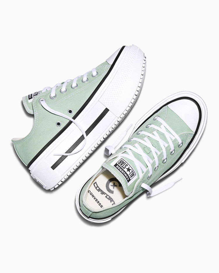 CHUCK TAYLOR ALL STAR DOUBLE PLATFORM SEASONAL COLOR VERDE - 3
