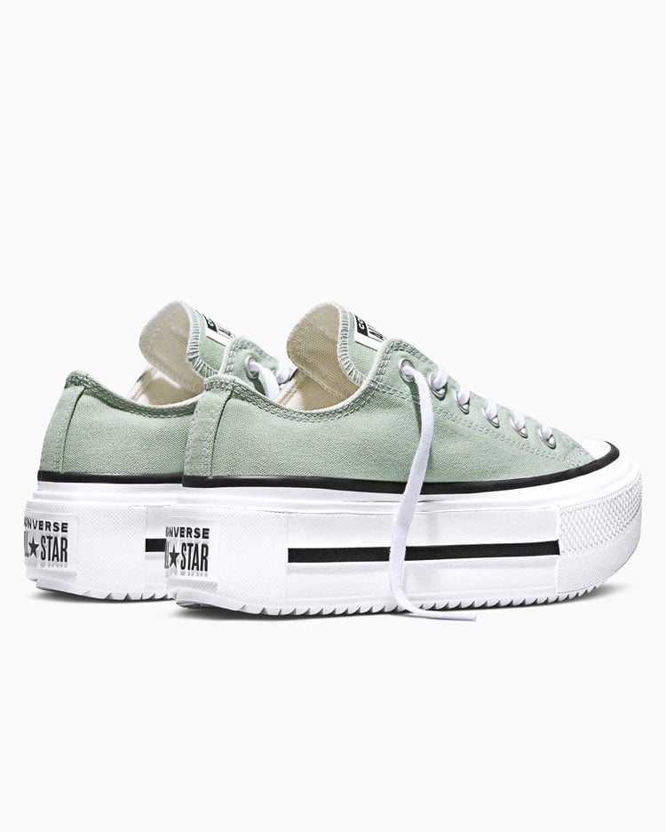 CHUCK TAYLOR ALL STAR DOUBLE PLATFORM SEASONAL COLOR VERDE - 5