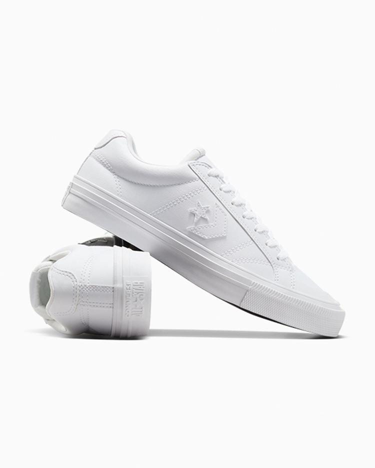 ZAPATILLAS UNISEX CONVERSE SPORT CASUAL FAUX LEATHER BLANCO - 6