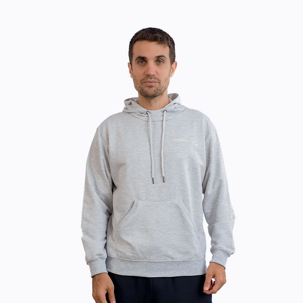 POLERA HOMBRE BASIC HOODY GRIS - 1
