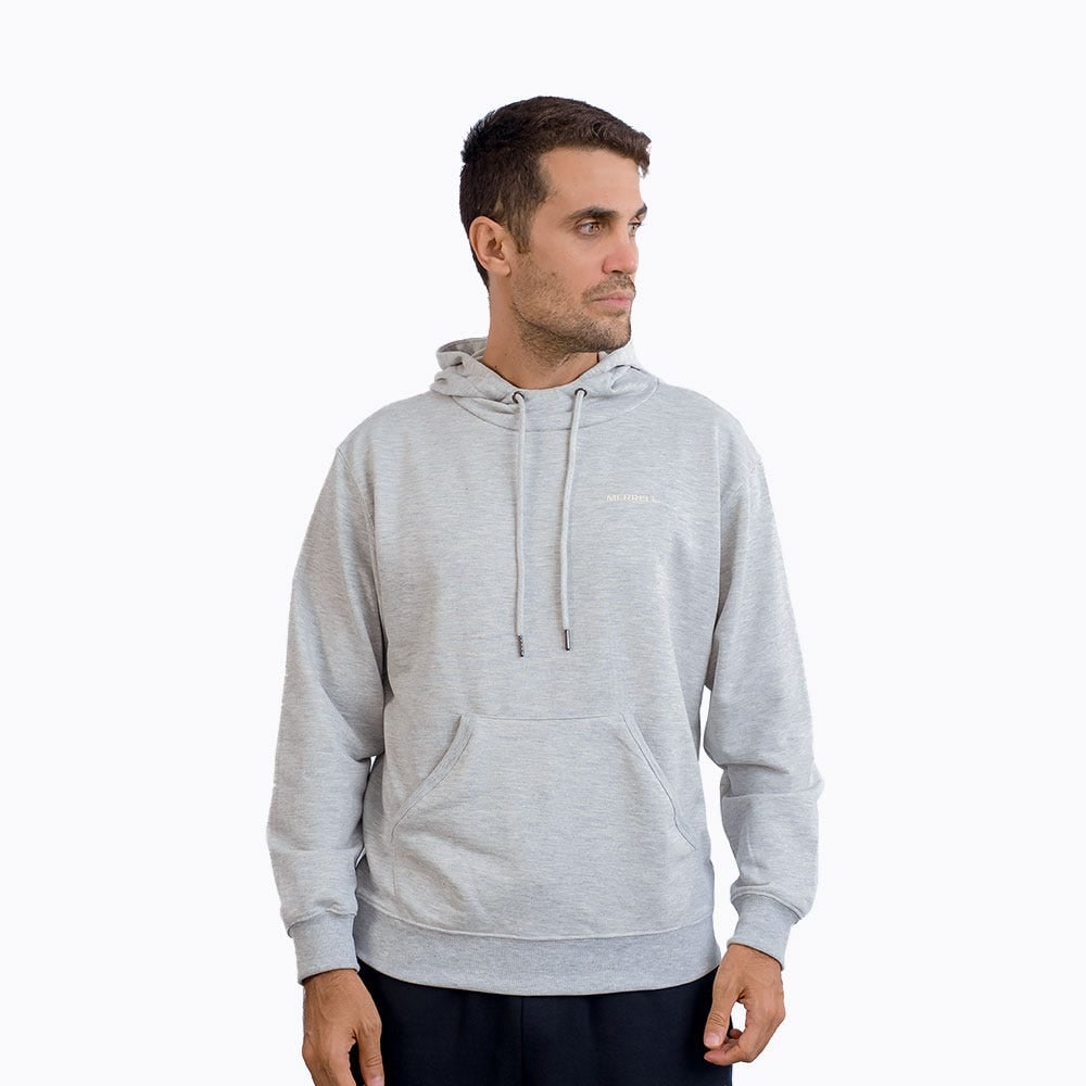 POLERA HOMBRE BASIC HOODY GRIS - 2