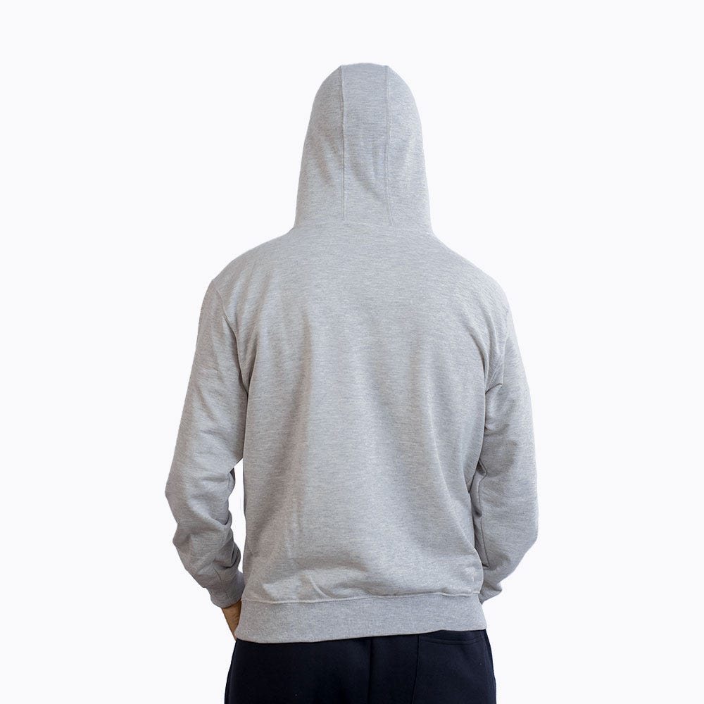 POLERA HOMBRE BASIC HOODY GRIS - 9