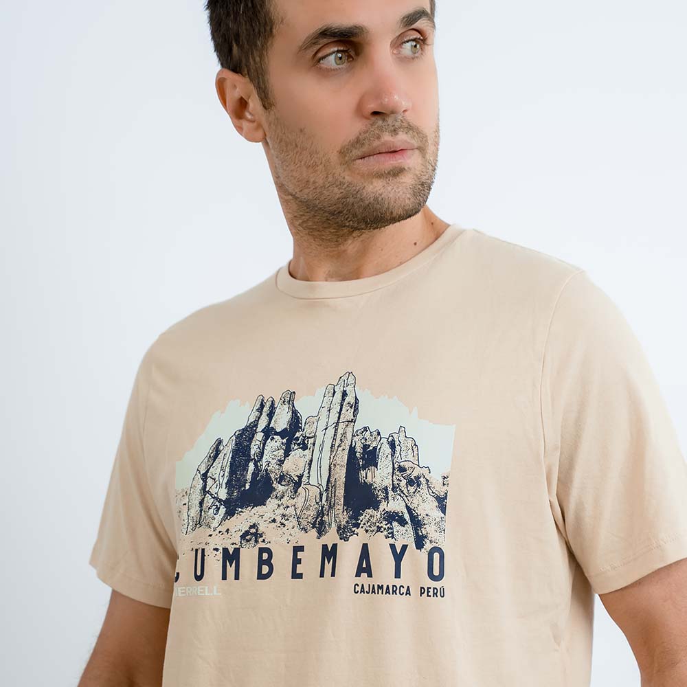 POLO HOMBRE CAJAMARCA GRAPHIC BEIGE - 3