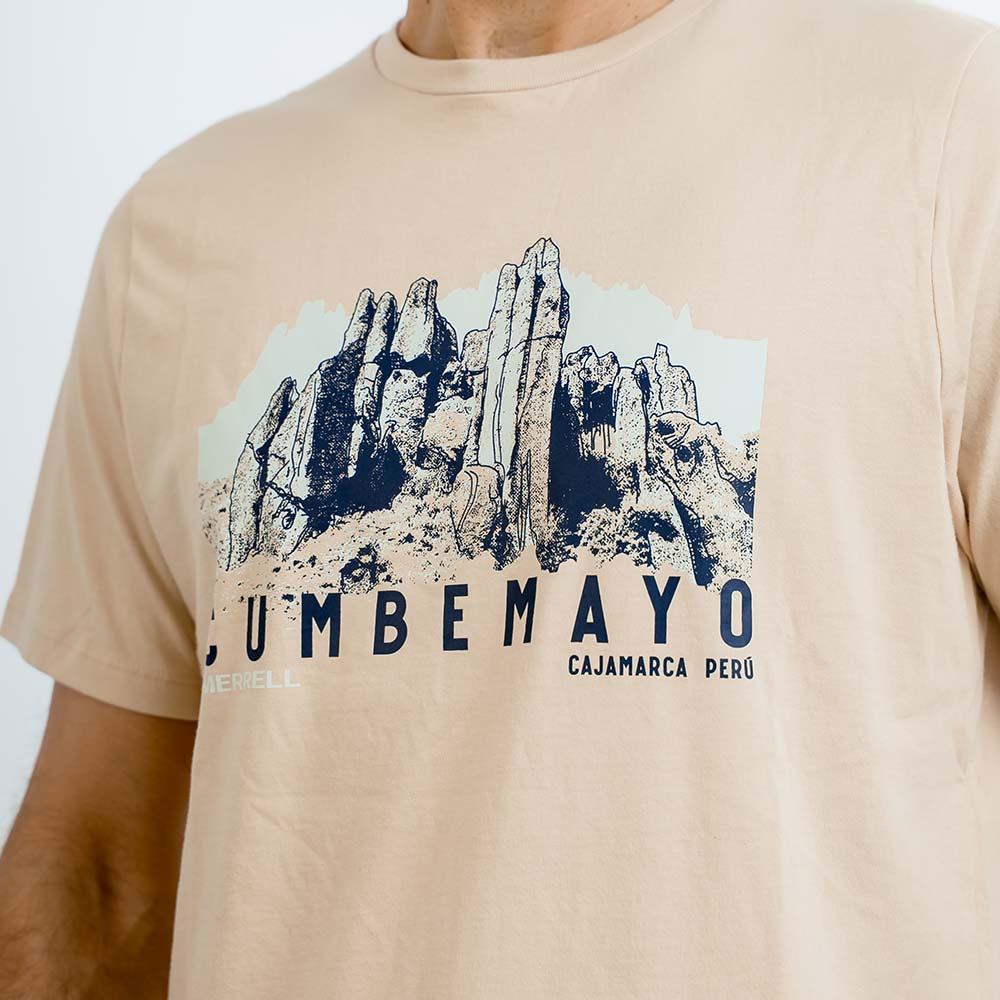 POLO HOMBRE CAJAMARCA GRAPHIC BEIGE - 4