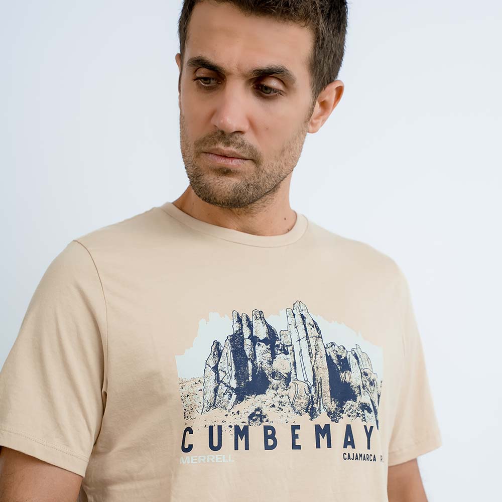 POLO HOMBRE CAJAMARCA GRAPHIC BEIGE - 5