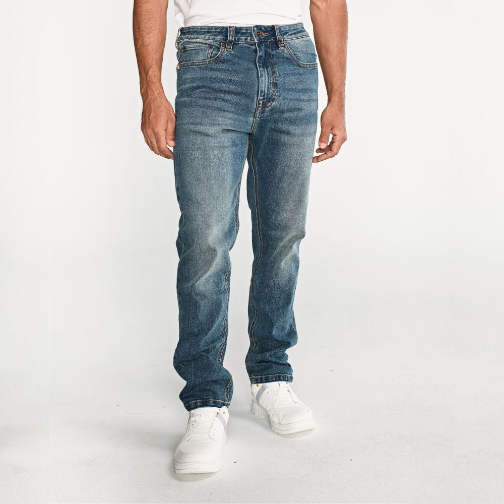 PANTALÓN JEAN HOMBRE ECO STRETCH DENIM STRAIGHT AZUL - 3