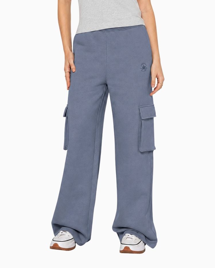 BUZO MUJER CARGO FLARE AZUL V1 - 1