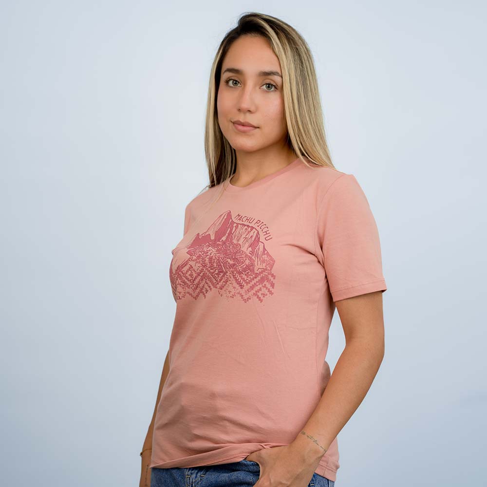 POLO MUJER MACHU PICCHU GRAPHIC ROSADO - 4