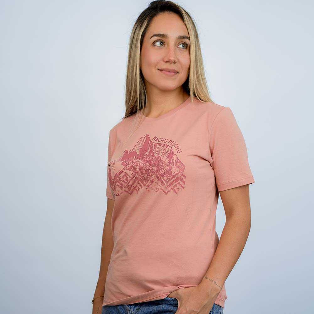 POLO MUJER MACHU PICCHU GRAPHIC ROSADO - 5
