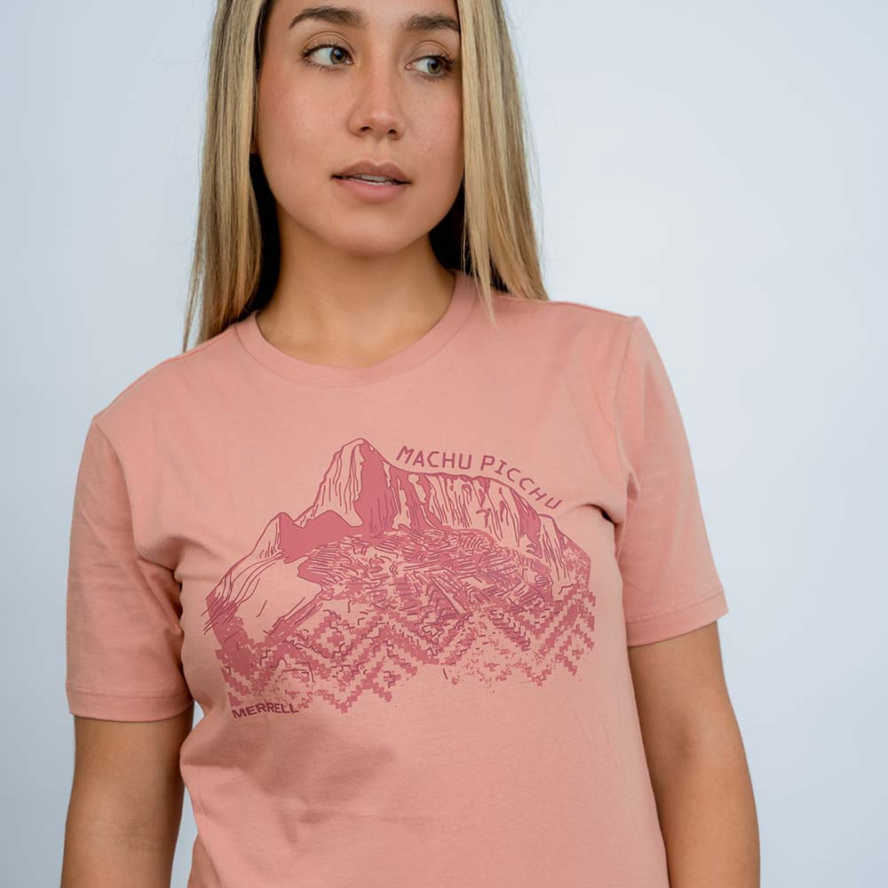 POLO MUJER MACHU PICCHU GRAPHIC ROSADO - 8