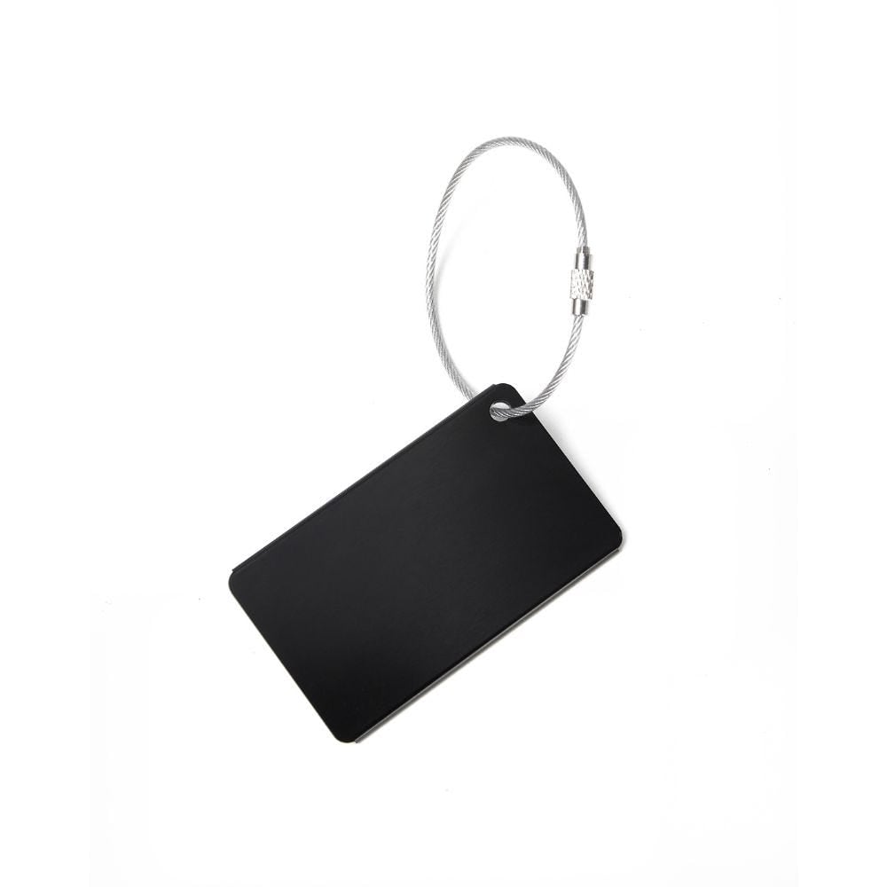 LLAVERO UNISEX METAL LUGGAGE TAG NEGRO - 2