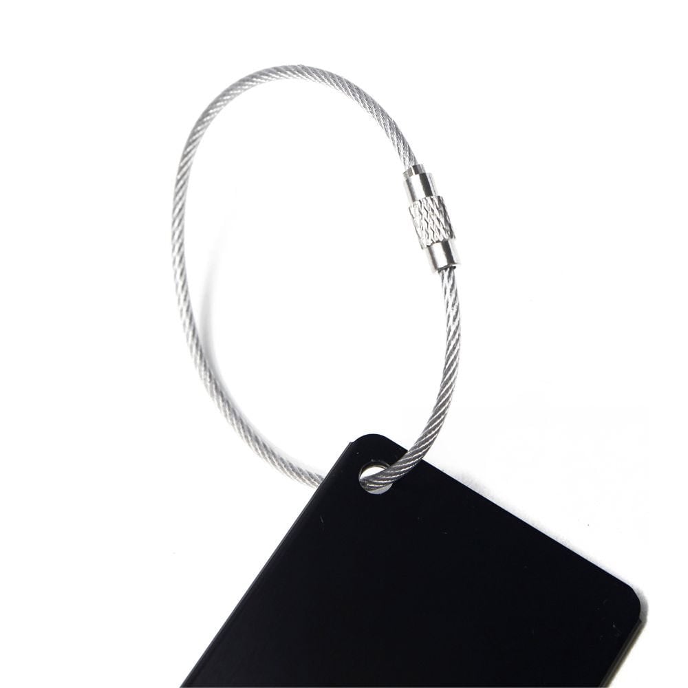 LLAVERO UNISEX METAL LUGGAGE TAG NEGRO - 3