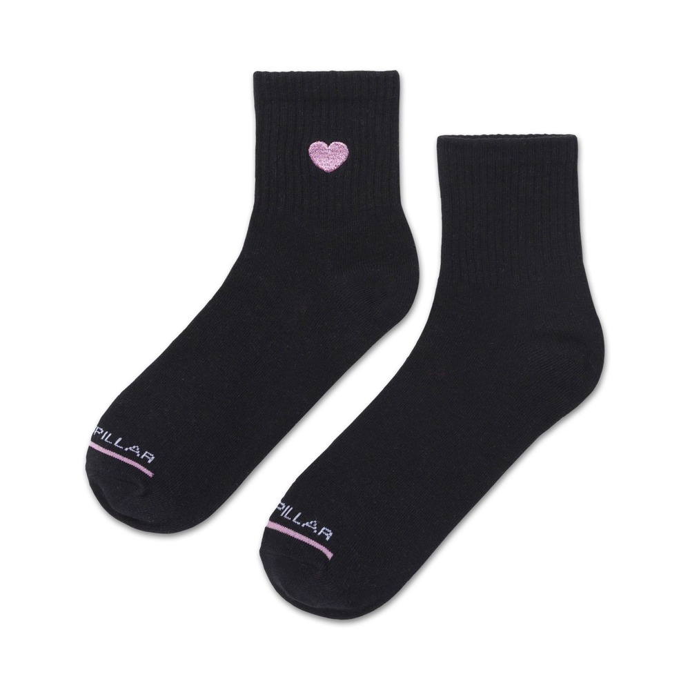 MEDIAS MUJER SHORTY CREW NEGRO - 1