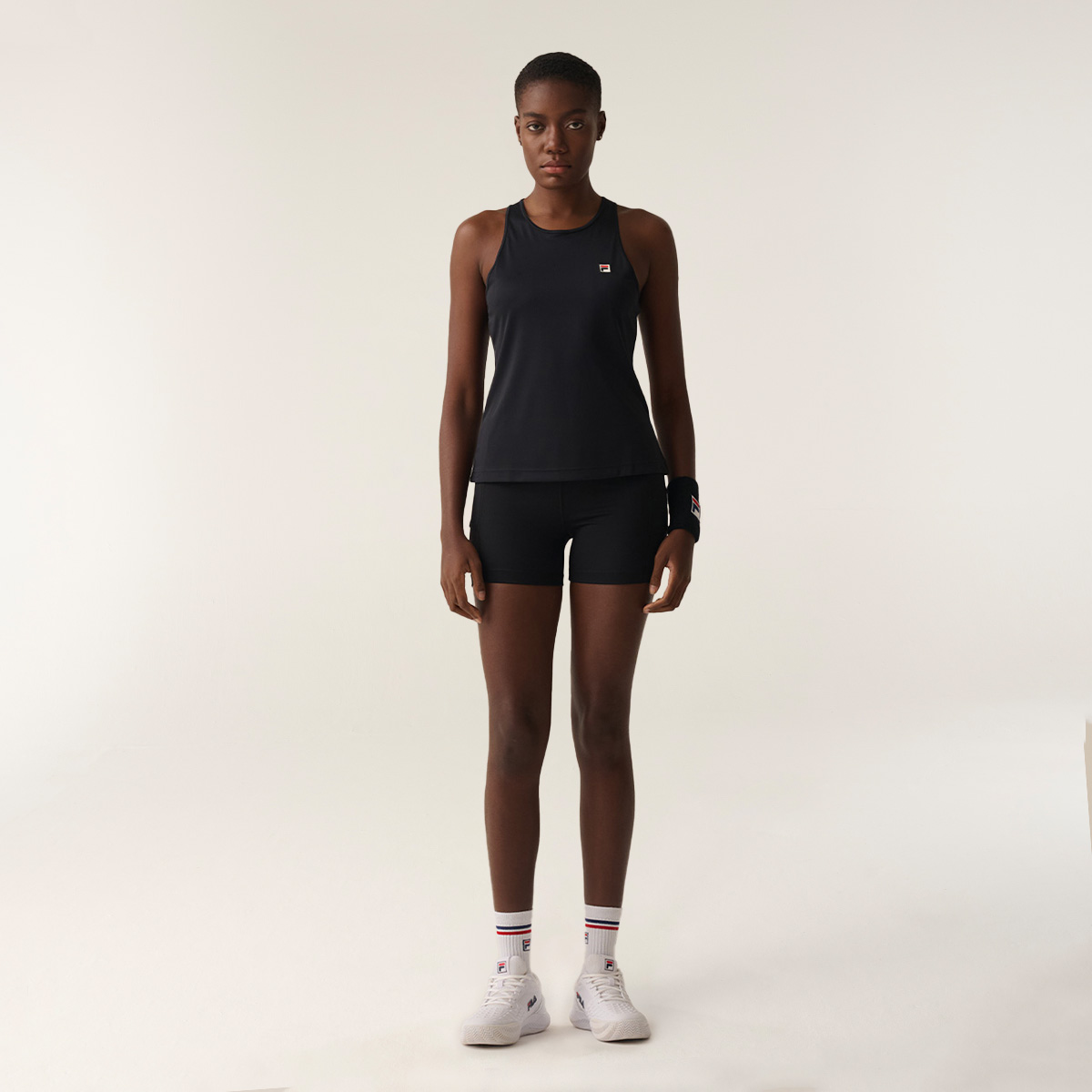 SHORT MUJER TENNIS BASIC NEGRO V1 - 2