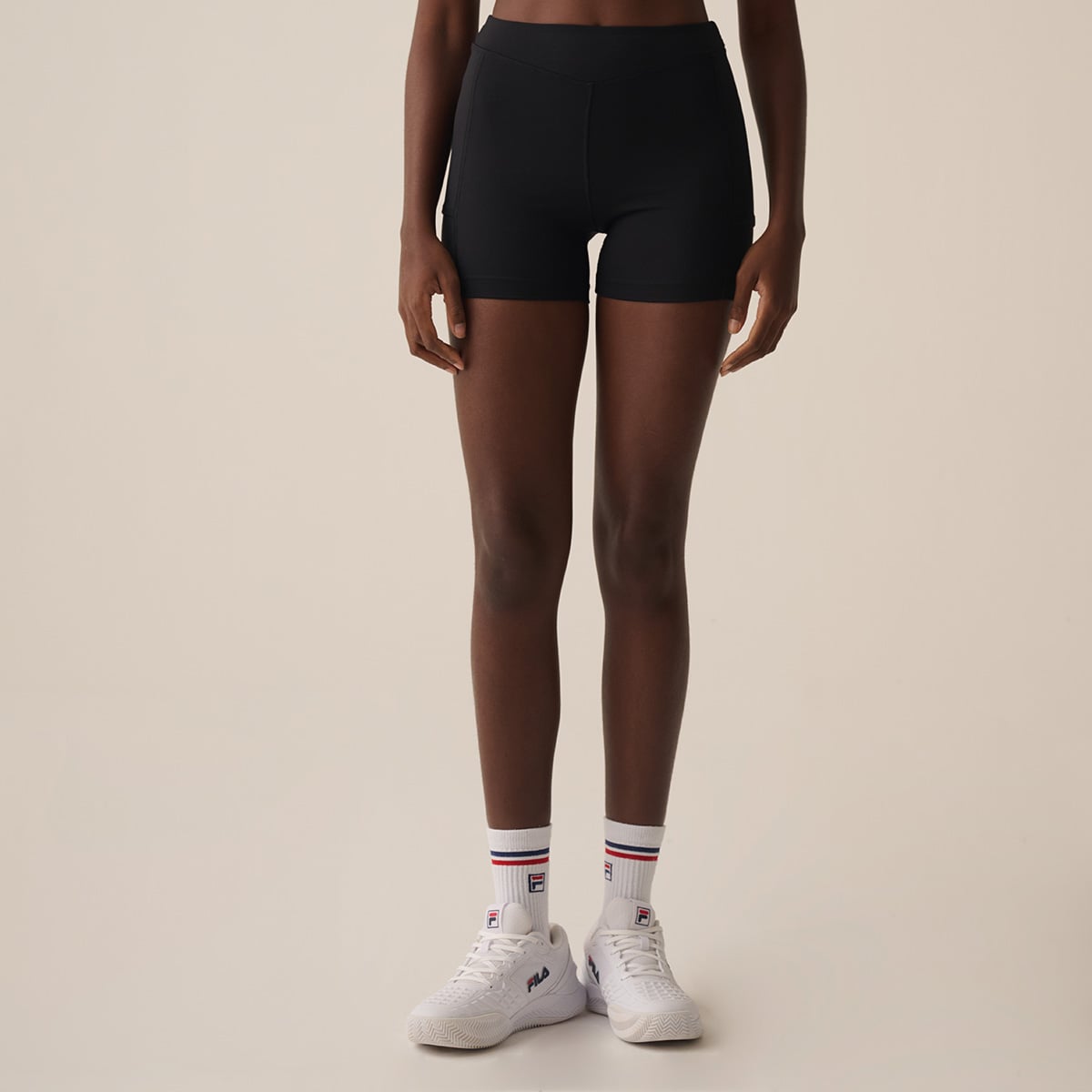 SHORT MUJER TENNIS BASIC NEGRO V1 - 3