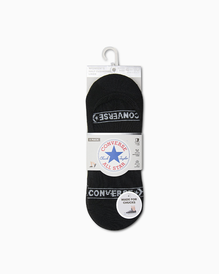MEDIAS MUJER PACK X3 NO SHOW WORDMARK BLANCO - 4