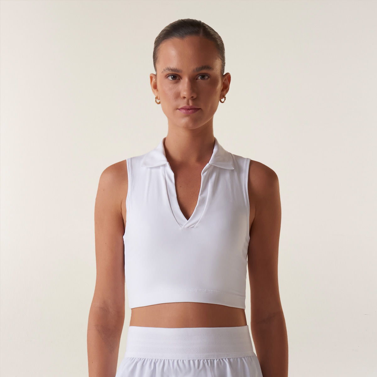 TOP MUJER TENNIS BASIC BLANCO V1 - 2