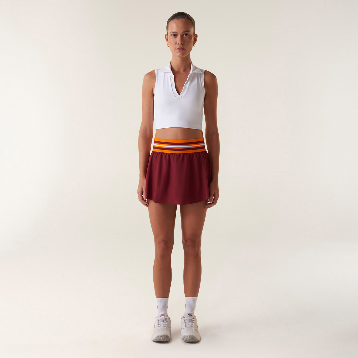 TOP MUJER TENNIS BASIC BLANCO V1 - 3