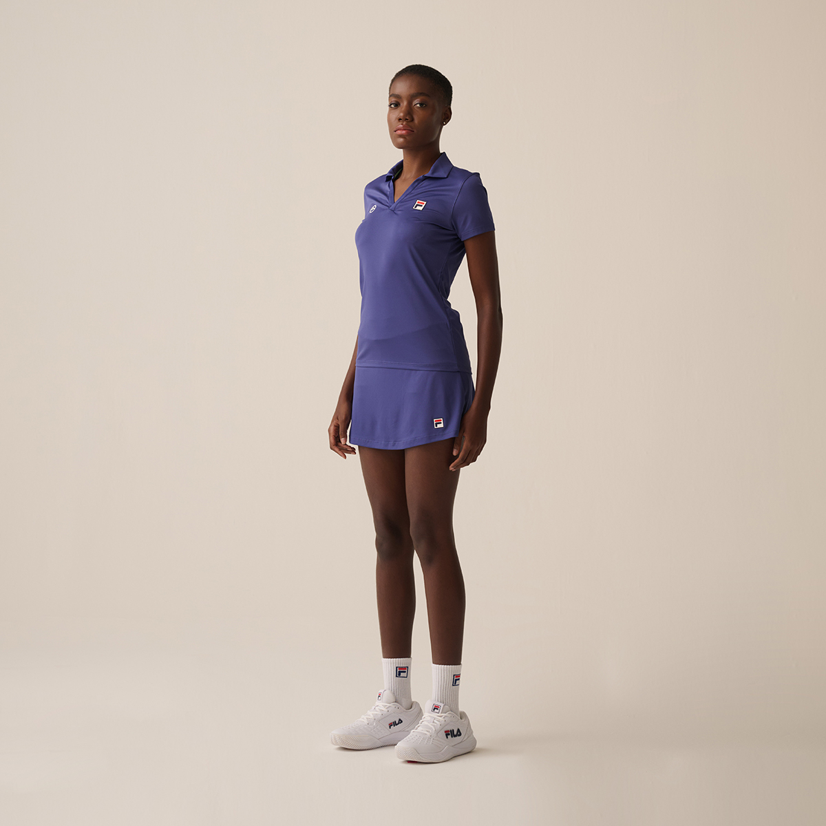 SHORT MUJER SKORT TENNIS BASIC AZUL V1 - 1