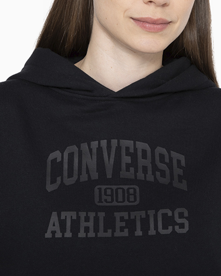 POLERA MUJER BASIC HOODIE NEGRO - 3