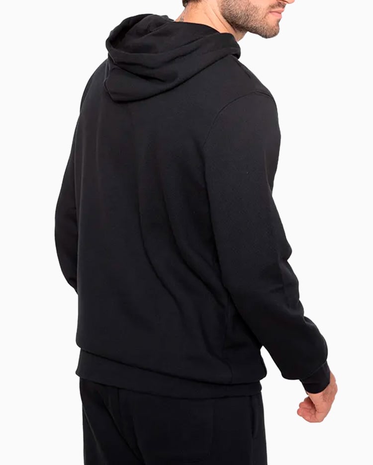 POLERA HOMBRE BASIC HOODIE NEGRO - 2
