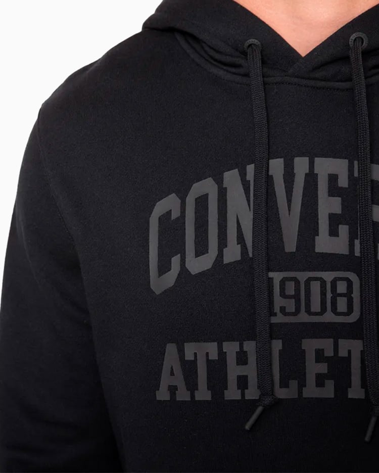 POLERA HOMBRE BASIC HOODIE NEGRO - 4