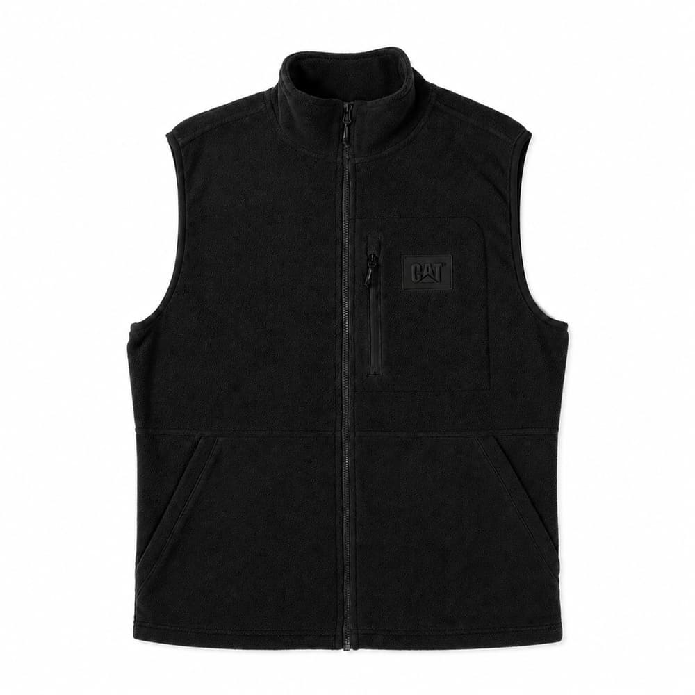 CHALECO HOMBRE MICROFLEECE NEGRO - 1